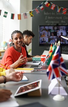 Student preparing for international education